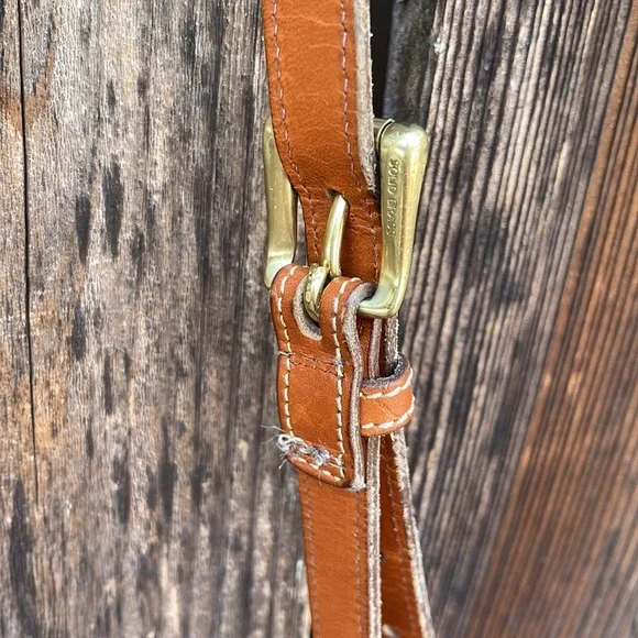 Vintage Dooney Bourke Purse 90s Crossbody Black Pebbled Leather USA Shoulder Bag - Picture 10 of 14